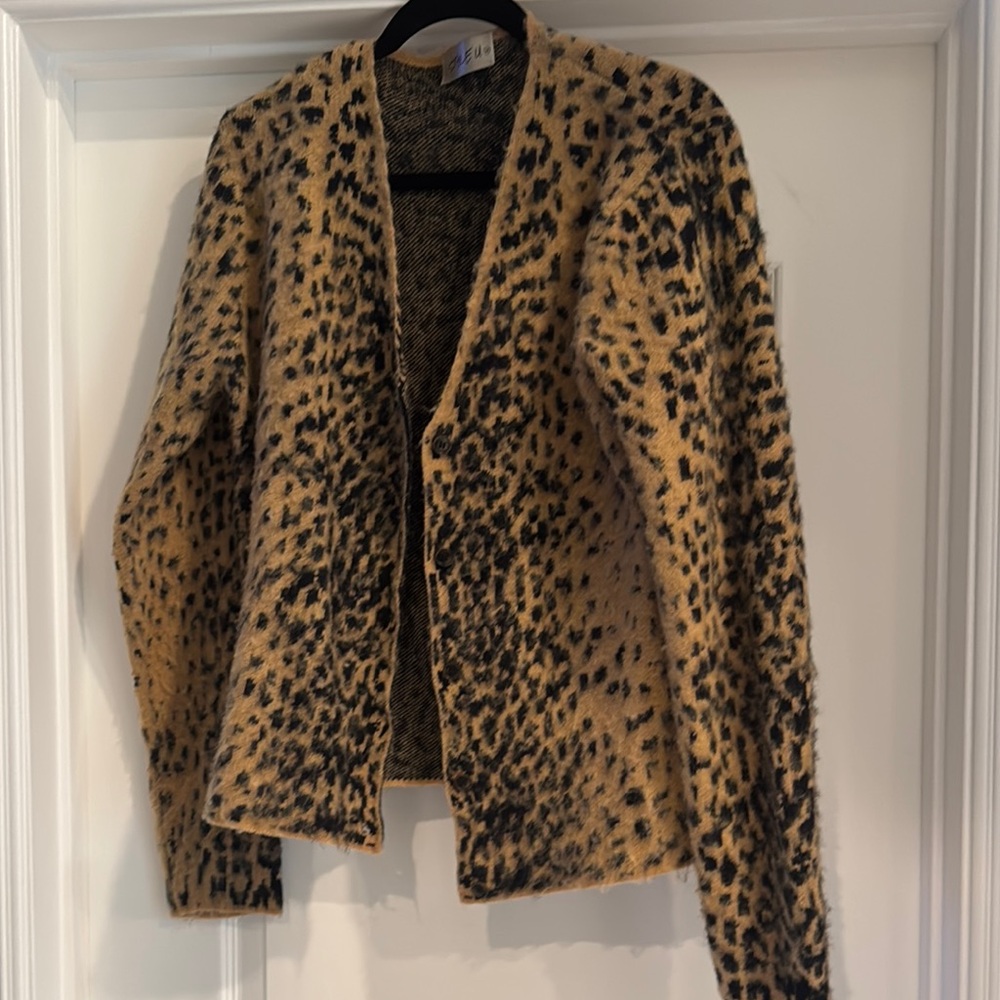 Leopard Print Cardigan